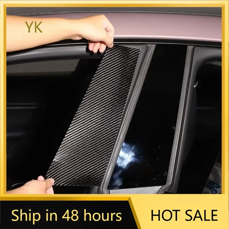 

Для Porsche Taycan 2019-2024 углеродное волокно, автомобильные окна, крышка B-стойки, накладка, наклейка, автомобильные аксессуары