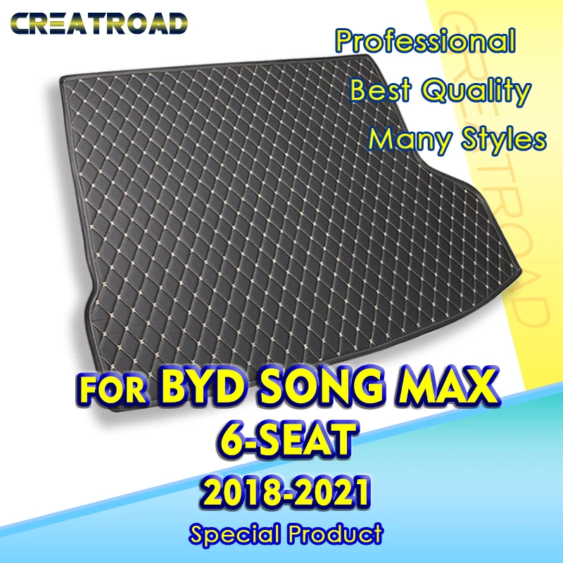 

Коврик в багажник автомобиля для BYD Song MAX 6-Seat 2018 2019 2020 2021, автомобильные аксессуары на заказ, украшение интерьера автомобиля