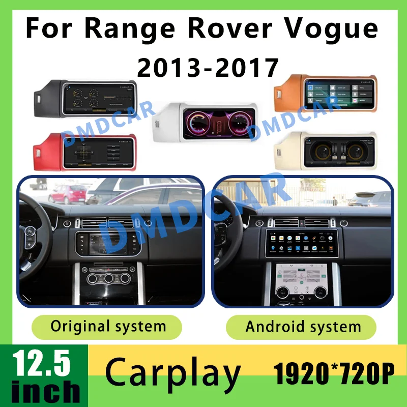 

Android 11 GPS Navigation 12.3" Multimedia Radio Wireless Carplay AC Panel For Land Range Range Rover Vogue L405 2013-2020