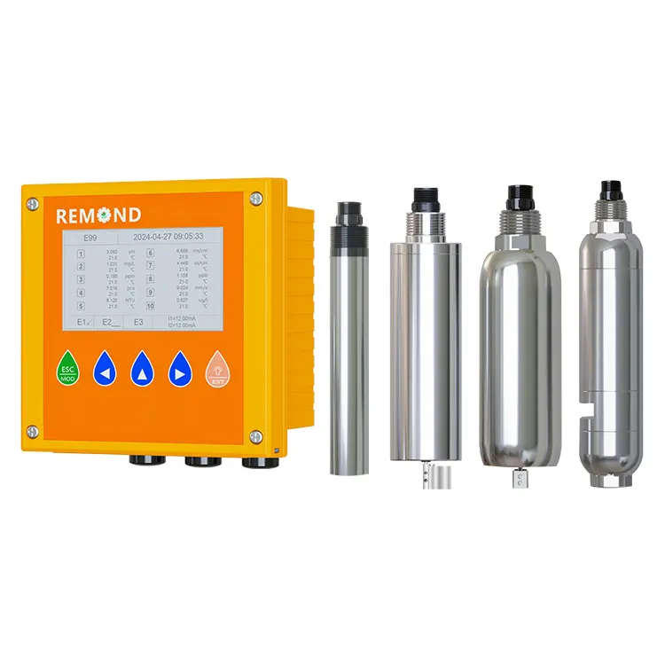 Online 10 in 1 Multiparameter Water Quality Analyzer Tester pH ORP Conductivity Chlorine COD Turbidity Sensor Probe