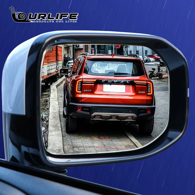 2 PCS Car Rearview Anti-rain Film Mirror Anti-fog Film Anti-Rearview Mirror Waterproof Film For Haval Dargo 2021 2022 2023 2024