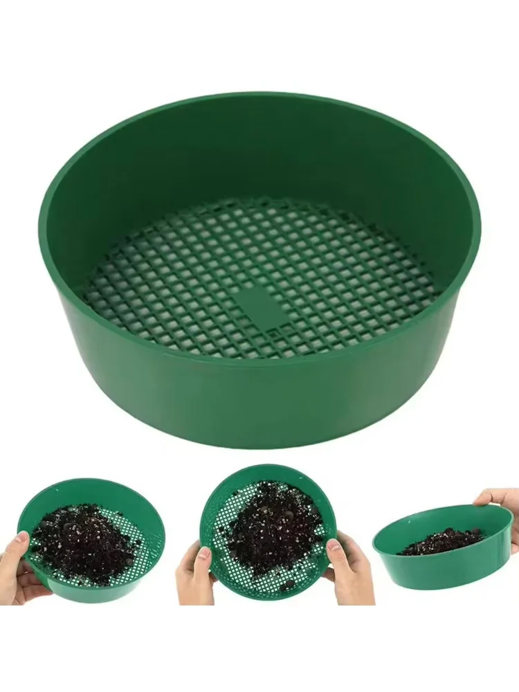 Plastic Soil Sieve Filter Mesh for Soil Stone Sifting Filtration Home Garden Flower Plant Nursery Tools