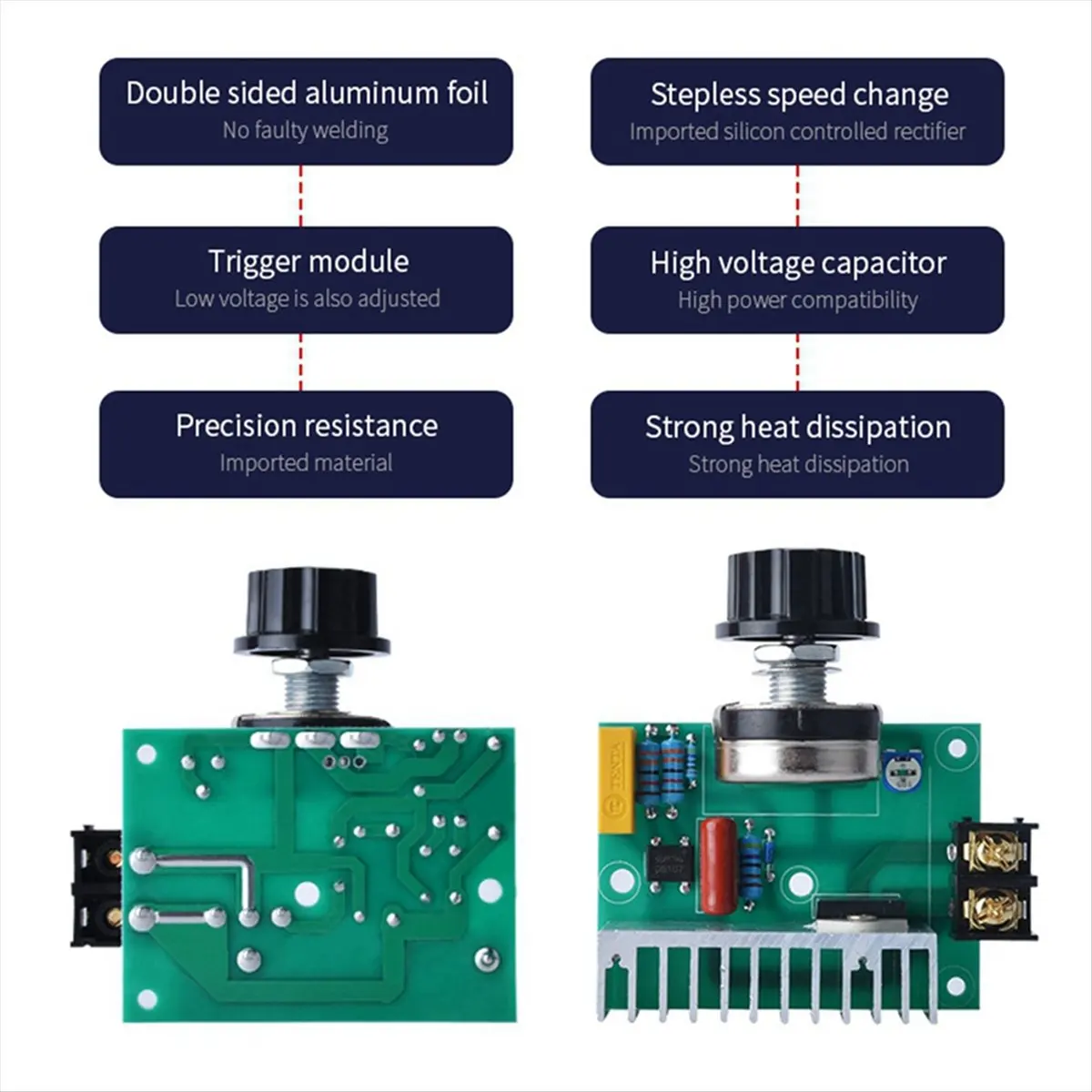 goodDT Variable Voltage Regulator 5000W Speed Temperature Light Voltage Uelatic Pressure Controller UK Plug
