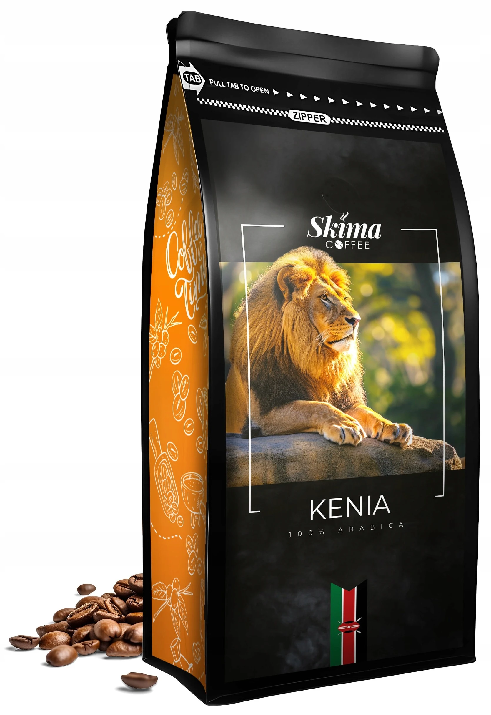 Kawa ziarnista 1kg KENIA 100% ARABICA Świeżo Palona do ekspresu + GRATIS