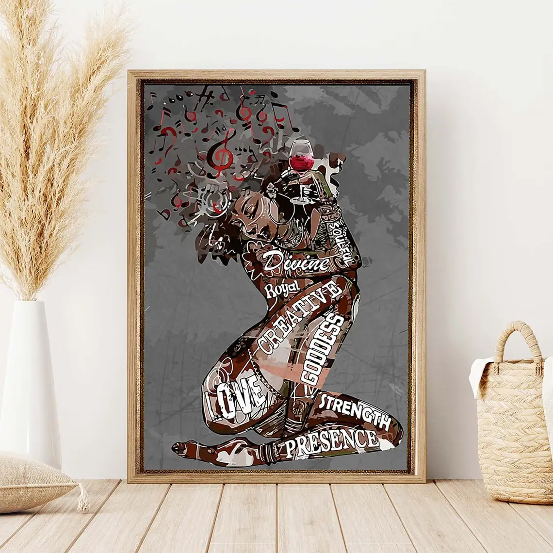 Czarna dziewczyna bóg mówi, że jesteś piękny plakat i druki afrykańskie kobiety obraz na płótnie obraz na ścianę do salonu Home Decor