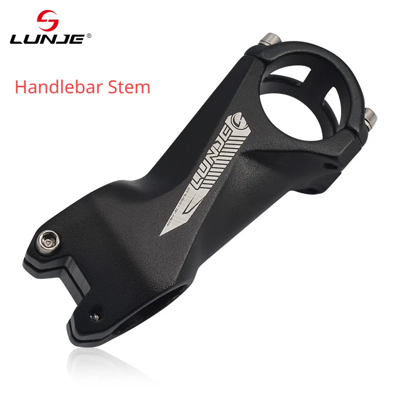 

LUNJE Aluminum Alloy Mountain Handlebar Stem ±17° MTB Stem 31.8*90mm Power Ultralight XC Bike Stem Cycling Accessories