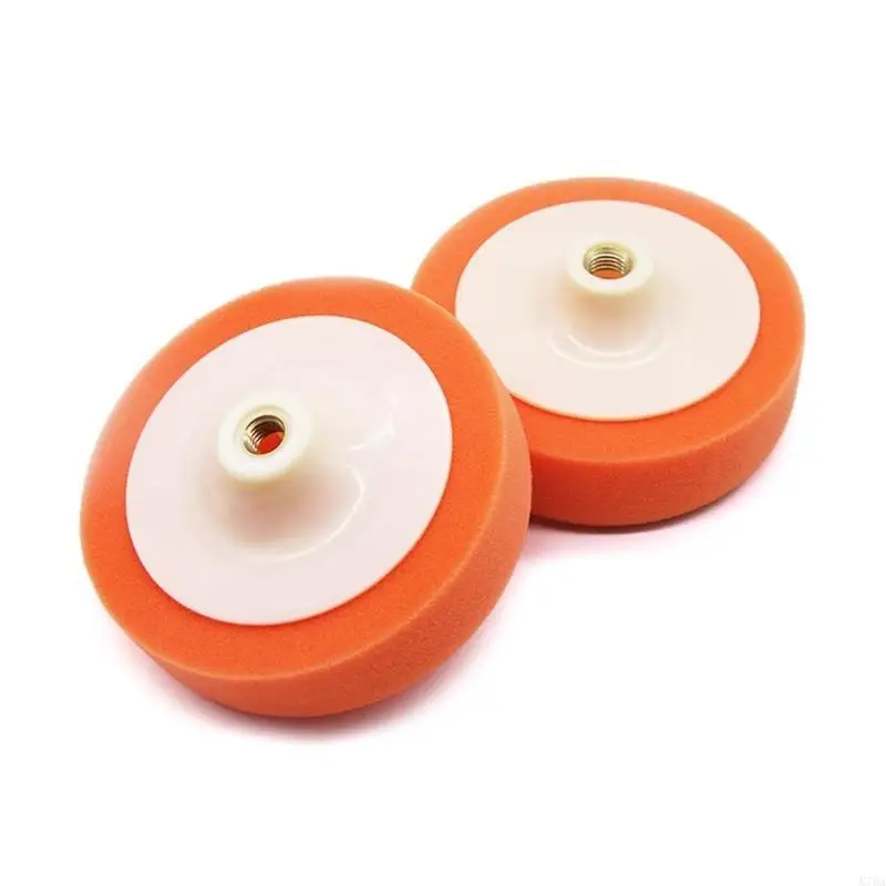 M7DA 3Pcs 6 인치 150mm 버핑 스폰지 헤드 걸레 패드 14mm 스레드 스폰지 소프트 폼 버핑 패드 자동차 연마 버핑 도구