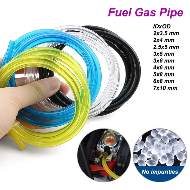 1~30M Fuel Line Hose Small Engine Tube 2x3.5/2.5x5/3x5/3x6/4x6/5x8/6x8/7x10mm Petrol Pipe for Trimmer Chainsaw Blower Line Tool