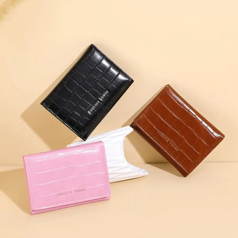 

Solid Color Short Wallet New Short Folding Coins Purses Wallet Zipper Fashionable Fold Purse Women