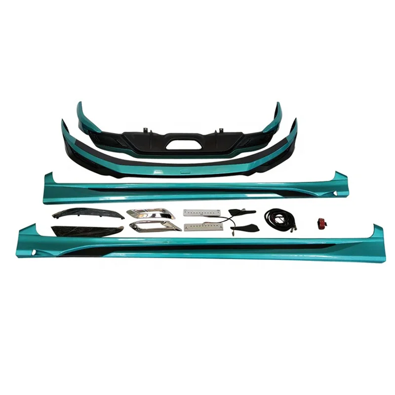 High Quality Body Kit Front Rear Bumper Lip Side Skirts Upgrade Parts Fit for CHR 2019