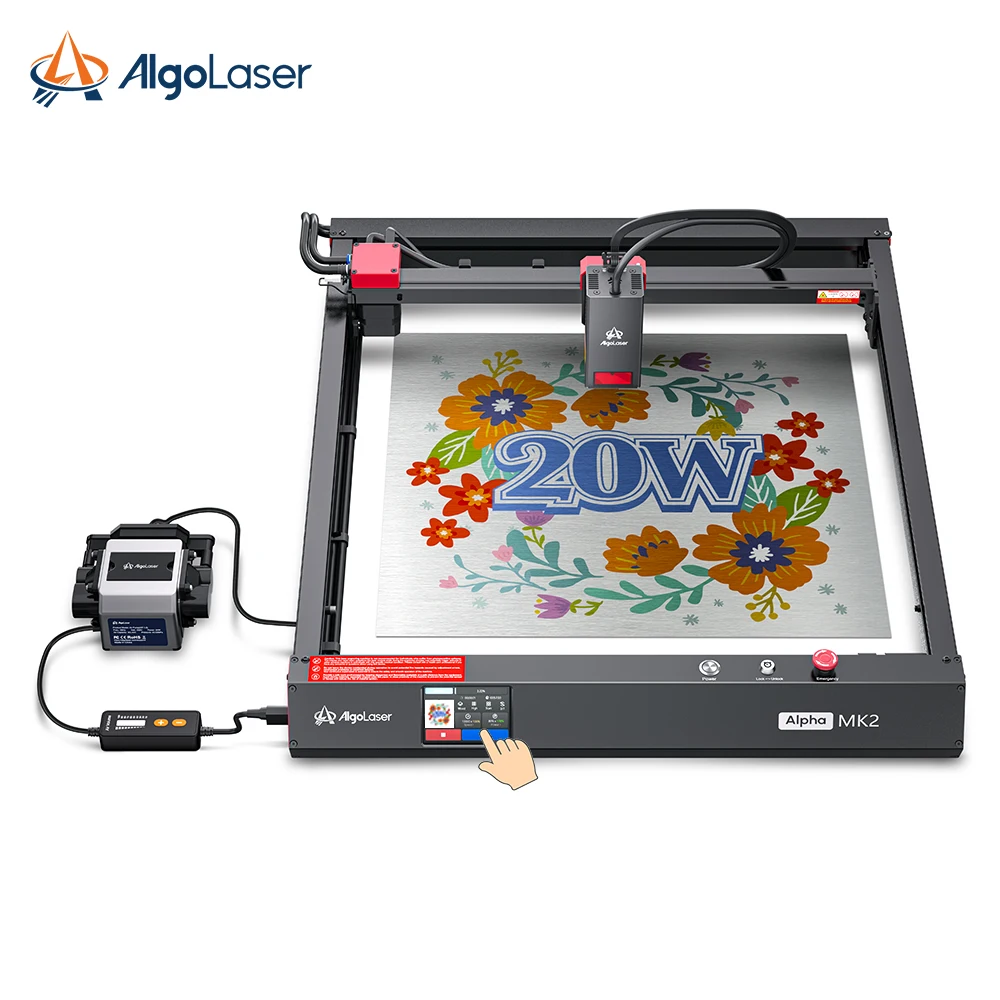 Hot Selling AlgoLaser 5W 10W 20W Serie Laser Cutter Lasersnijden Graveren Tool Herramientas voor hout MDF Glas Leer