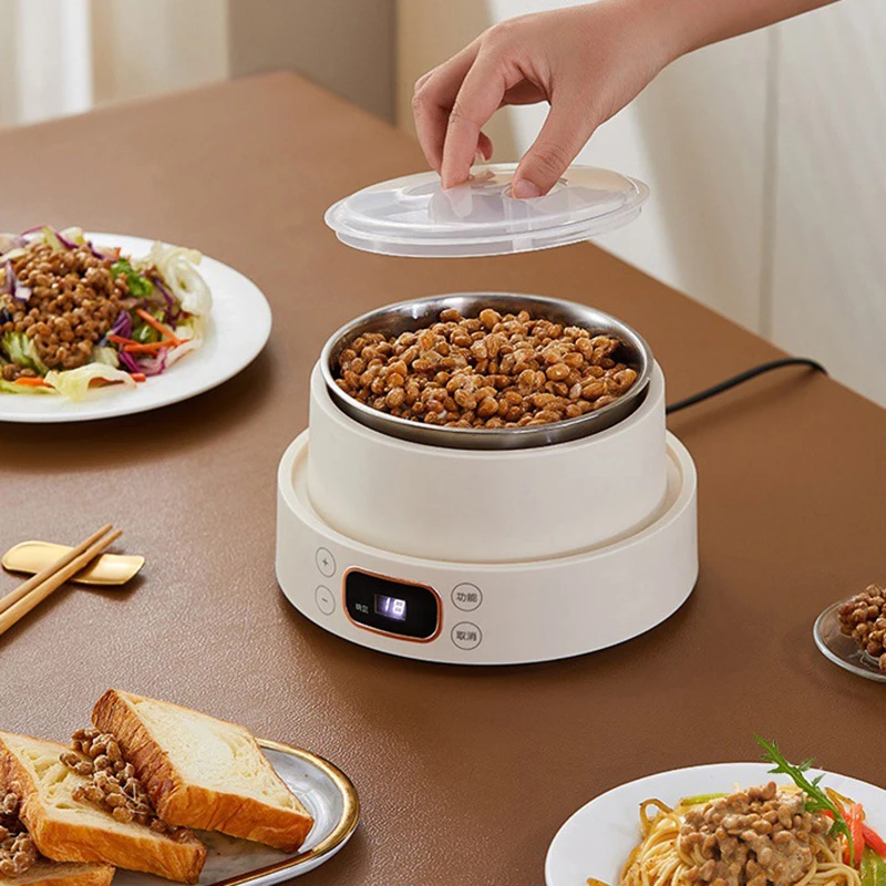 Điện Máy Làm Sữa Chua Với 4 Ly Thủy Tinh Tự Động Leben Sữa Chua Rượu Máy Khuôn Làm Xôi, Làm Kem Chua Natto Fermenter 220V