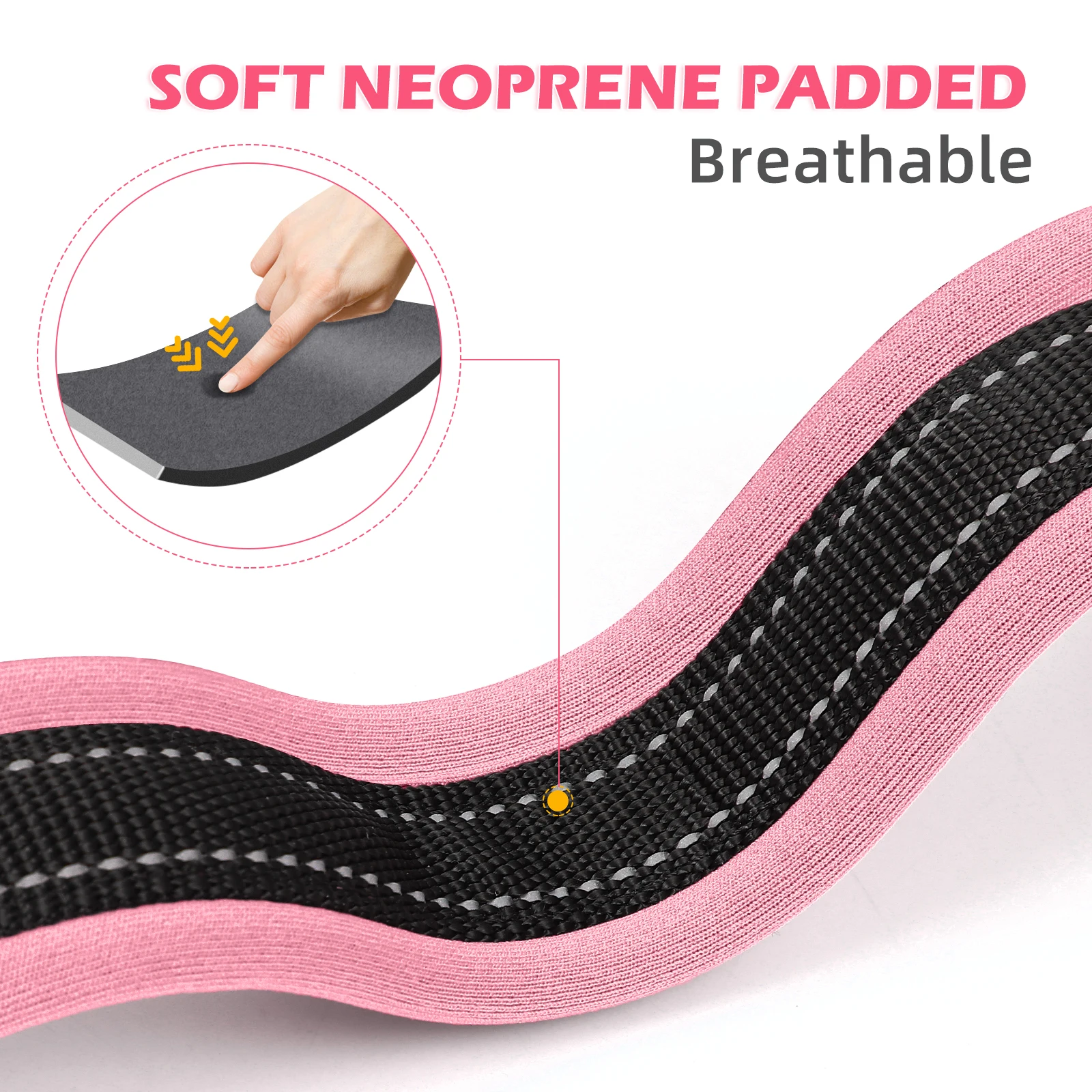 

Reflective Dog Collar Puppy Quick Release Buckle Adjustable For Small Medium Large Dogs Pet Supplies With Ring Tag Leash