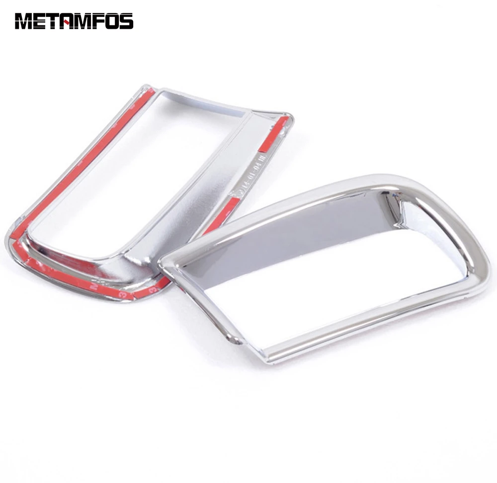 الضباب الخلفي ضوء غطاء المصباح الكسوة لتويوتا لاند كروزر برادو 150 2010-2015 2016 كروم فوجلامب واقي مصد السيارة اكسسوارات السيارات #6