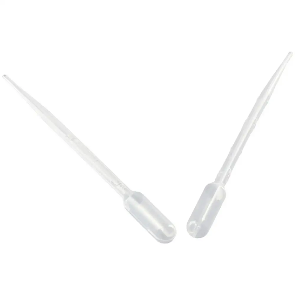 100Pcs Squeezable Plastic Transfer Graduated Pipettes Clear Eye Dropper Set 2ml Liquid Dropper Science and Lab