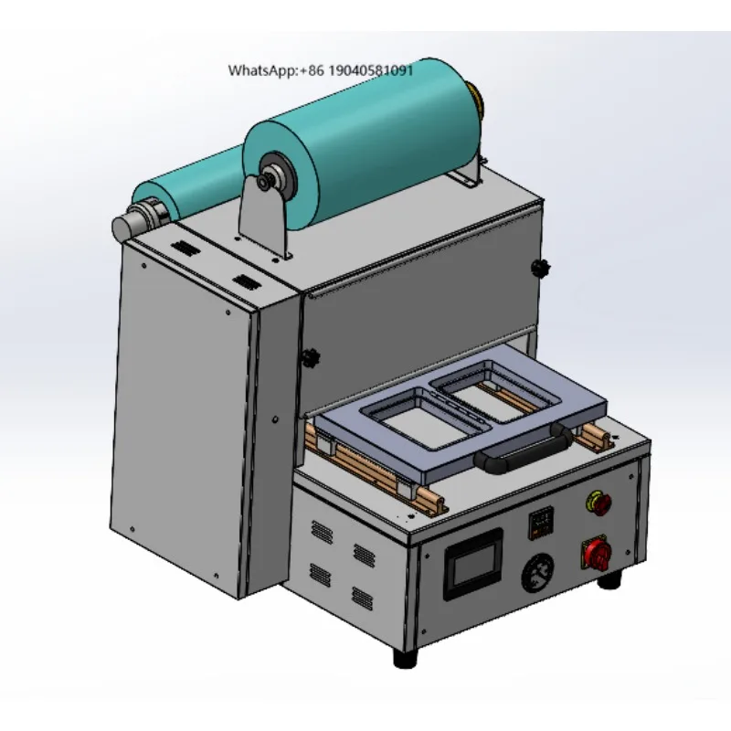Semi-Automatic Electric MAP Sealing Machine with Gas Flushing for Foil Film Paper Packaging Meat & Food