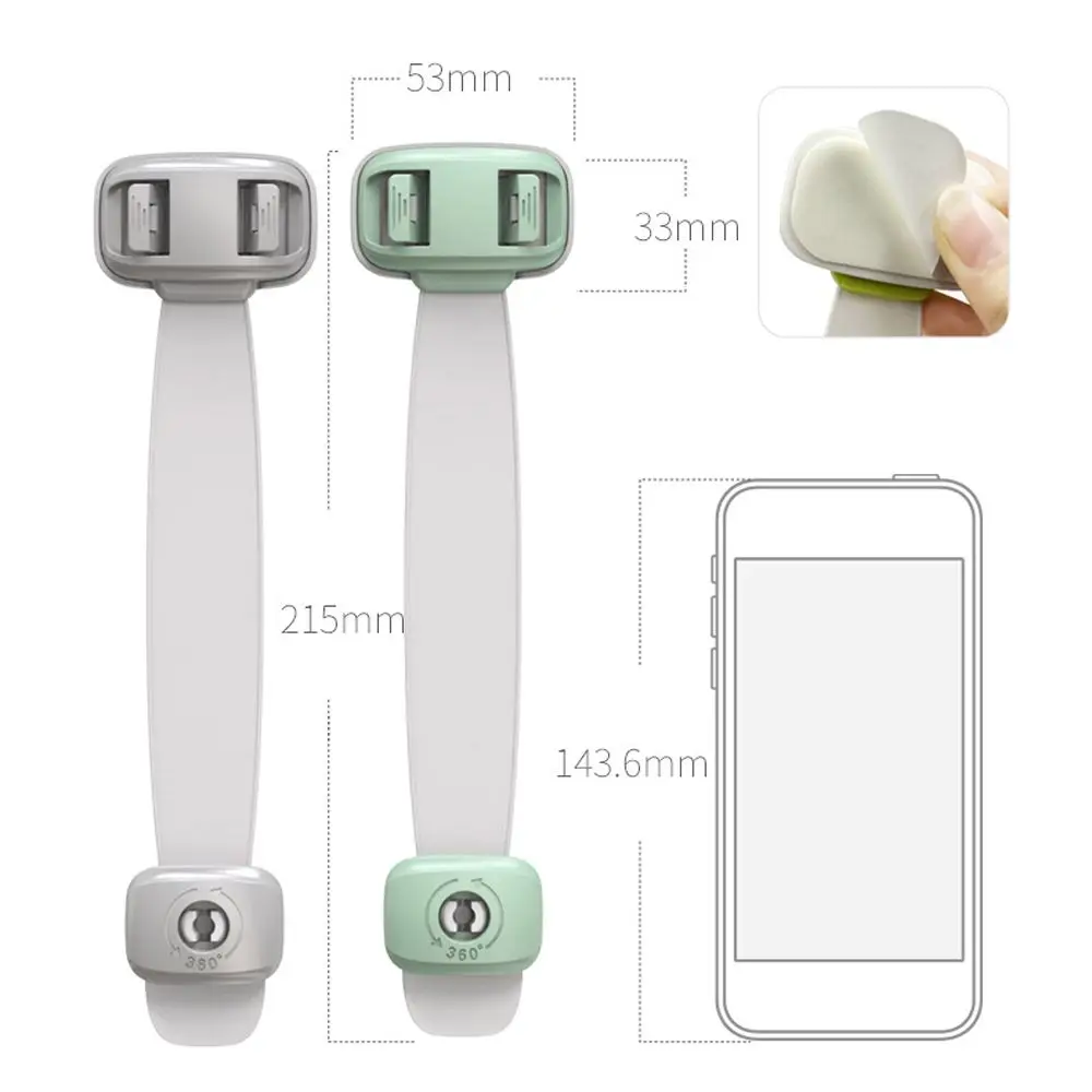 Toddler Children Closet Cabinet Drawer Box Fridge Wardrobe Cabinet Lock Protection Baby Child Safety Lock Anti-Clip Hand