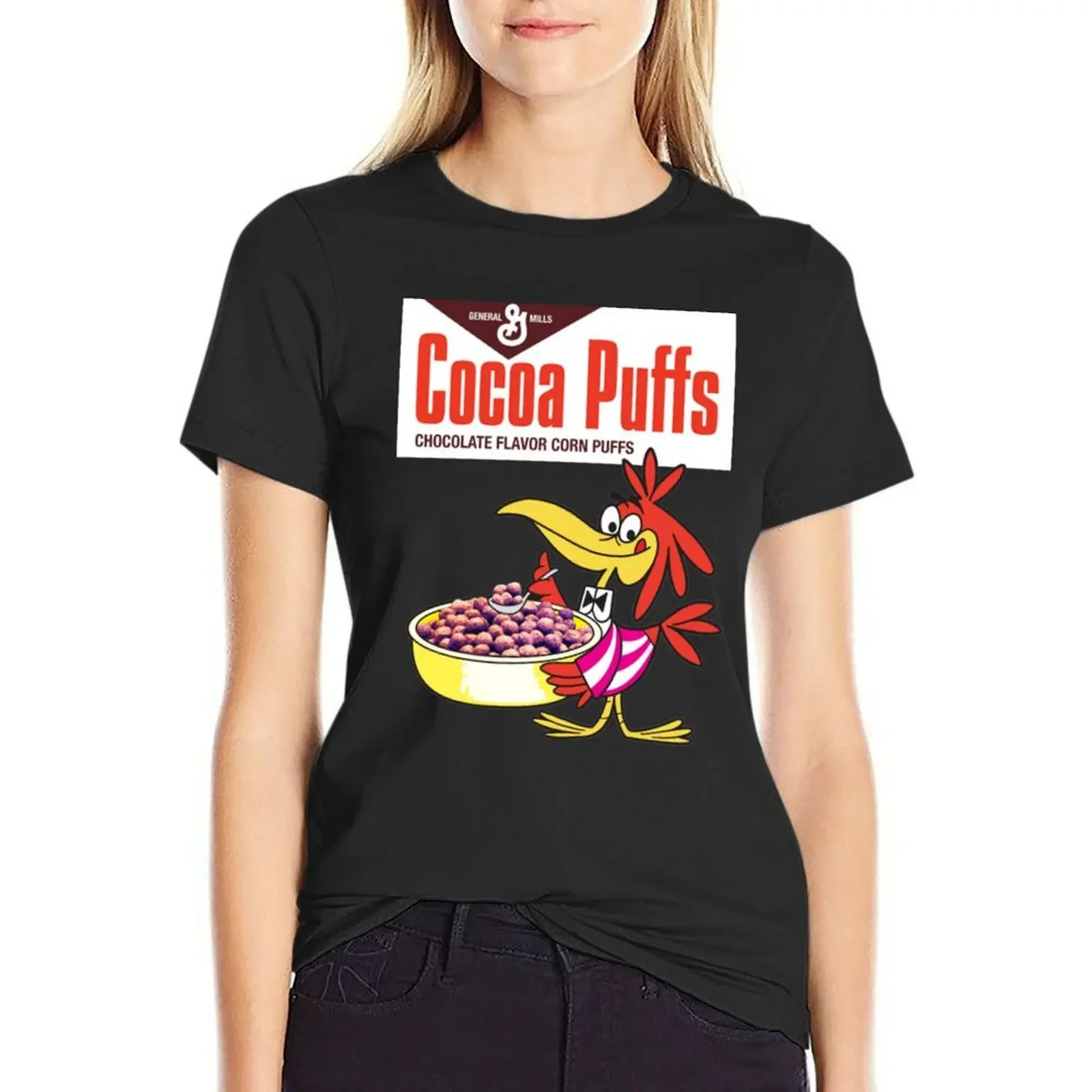 Cocoa Puffs Cocoa Puffs Cereal T-Shirt aesthetic clothes hippie clothes korean fashion tees tight shirts for Women