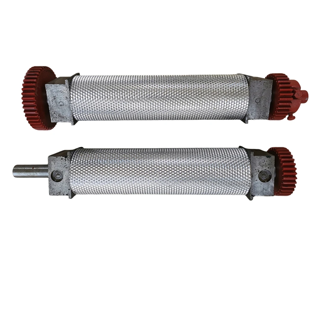 2 Rollers Set Beeswax Foundation Embossing Rollers 310mm/450mm Customized Cell Size Beekeeping Equipment for Beeswax Foundation