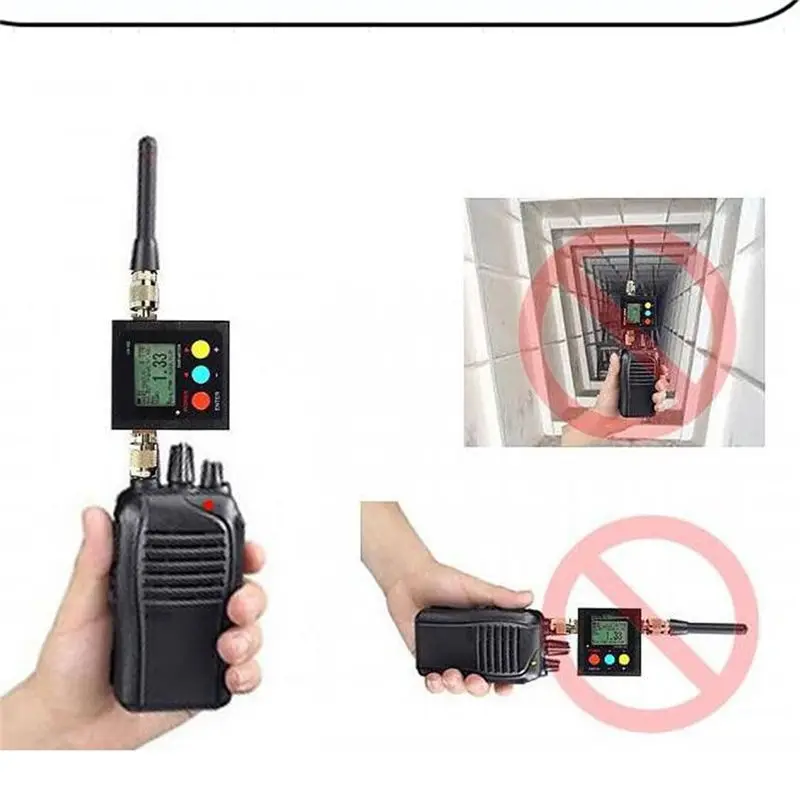 Efficient SW-102S Wave Power Test Meter Walkie Talkie 1.5-70Mhz 120W VHF / UHF Antenna Power And SWR