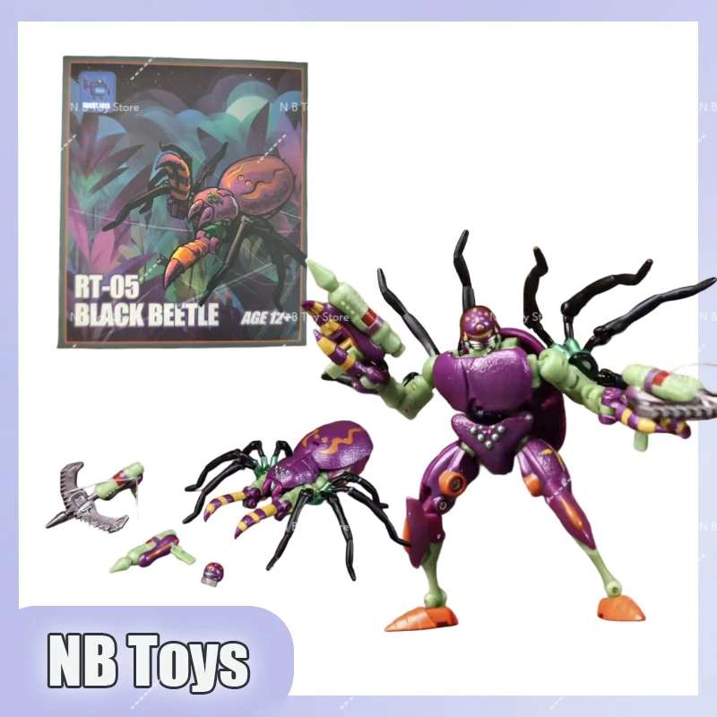 

[Ready Stock] Transformed Toys T0YS BW RT-05 RT05 Wolf Spider Black Bee Beast Wars Action Figure