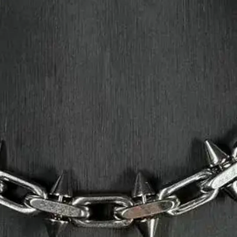 Spike Necklaces Hip-hop Gothic Punk Style Barbed Chain Collar Choker For Men Women Girls Jewelry Accessory