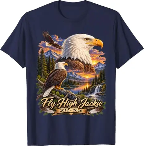 Fly High Jackie, Jackie und Shadow Weißkopfseeadler T-Shirt Y2k Lässige Grafik-Bekleidung Weißkopfseeadler Großer Bär Jackie und Shadow T-Shirt Geschenk – Detail 15