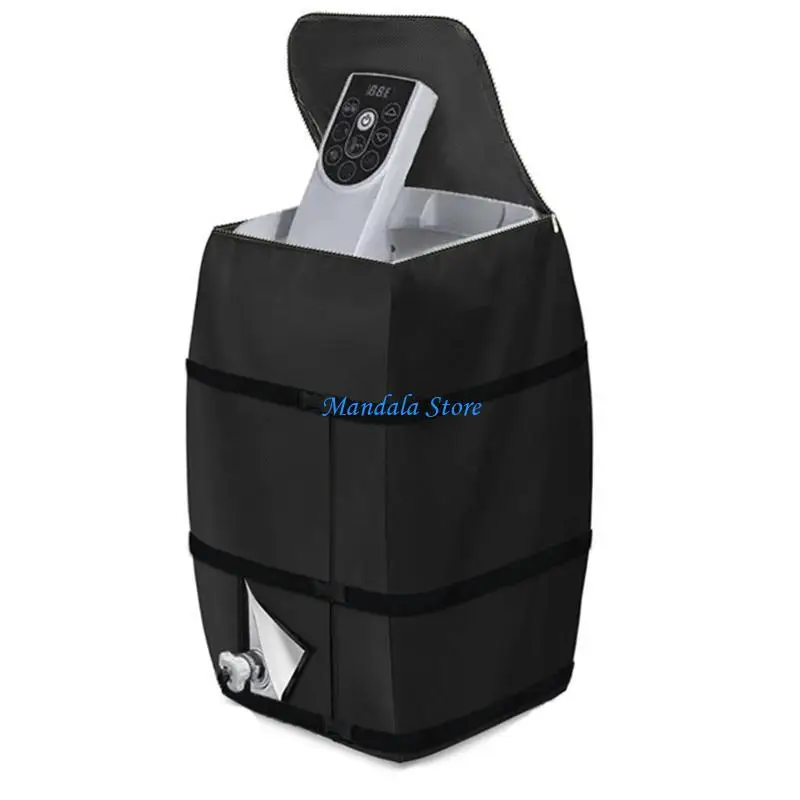 U2JC غطاء مضخة قابلة للنفخ غطاء مضخة حرارية دائم لسخان الماء الساخن وحوض الاستحمام العزل الأمثل مع إغلاق السوستة #5