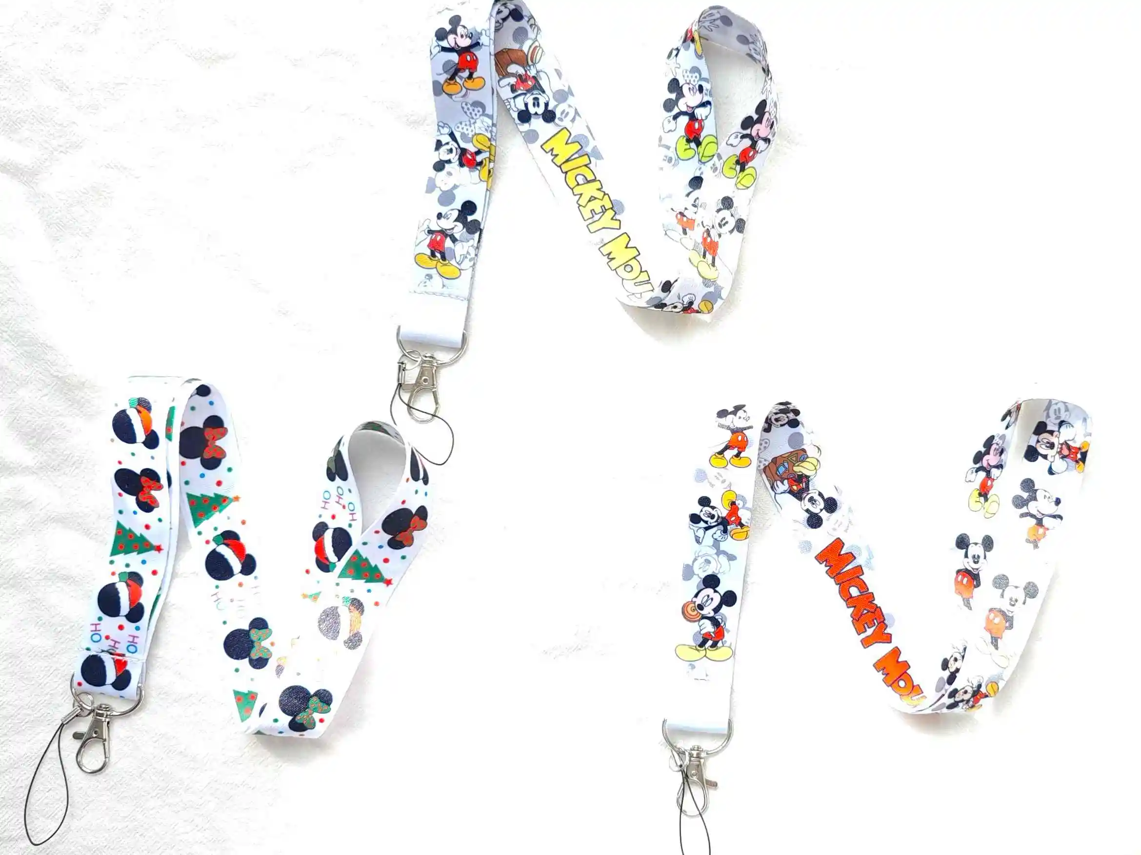 Wholesale New POP MART Disney Mickey Mouse Key Lanyard ID Badge Holders Animal Phone Neck Straps with Keyring Phone Accessories