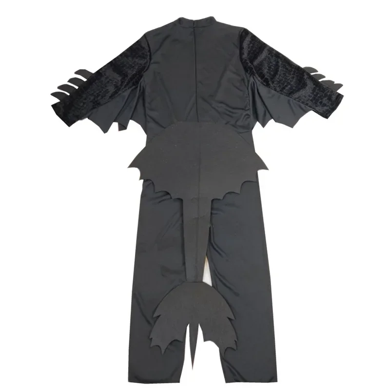 2024 New Arrival Black Flying Dragon Jumpsuit With Mask Boys Classic Dragon Child Halloween Costume