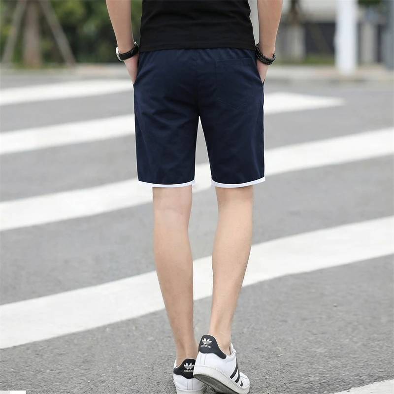 Brand Cotton Work Shorts Man Summer Casual Shorts Men's Basic Short Men's Korean Slim Cotton Versatile Fashion Mens Beach Pants