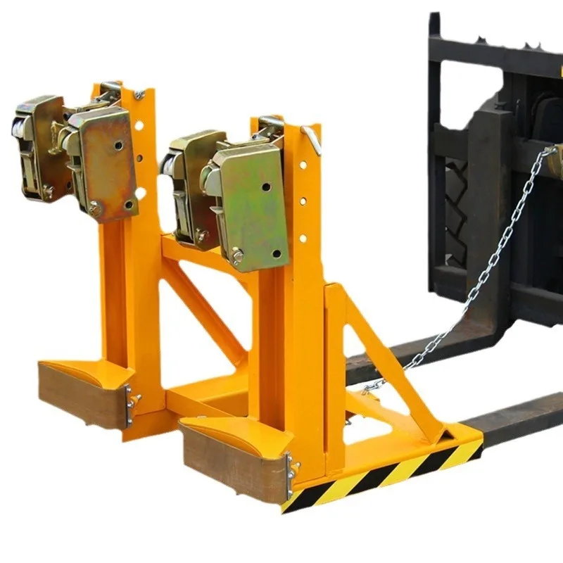 Double Barrel Forklift Hook Lifting Pliers Eagle Beak Double Barrel Clamp Barrel Grabber