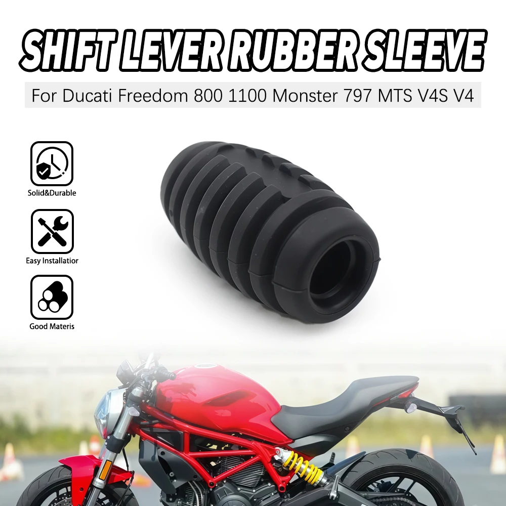 

Motorcycle Footrest Gear Shift Lever Foot Peg Pedal Rubber sleeve For Ducati Monster