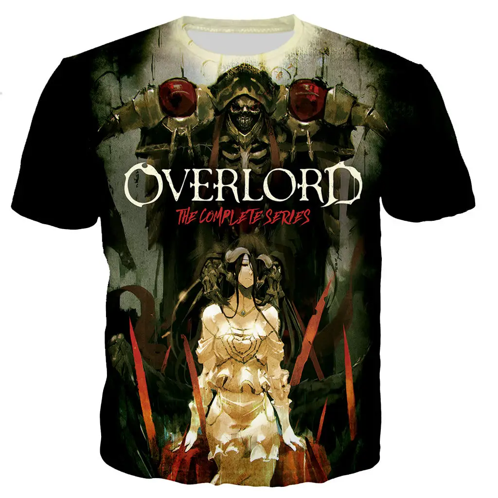 

Anime Overlord T Shirt Men/women 3D Printed T-shirt Fashion Casual Harajuku Style Streetwear Tops Breathable Round Neck Clothing