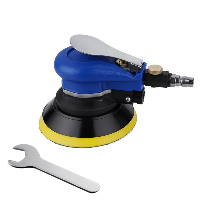 A25F-5-Inch Air Palm Random Orbital Sander, Grinding Sanding With 5-Inch Pad,For Car Rust Removal And Polishing