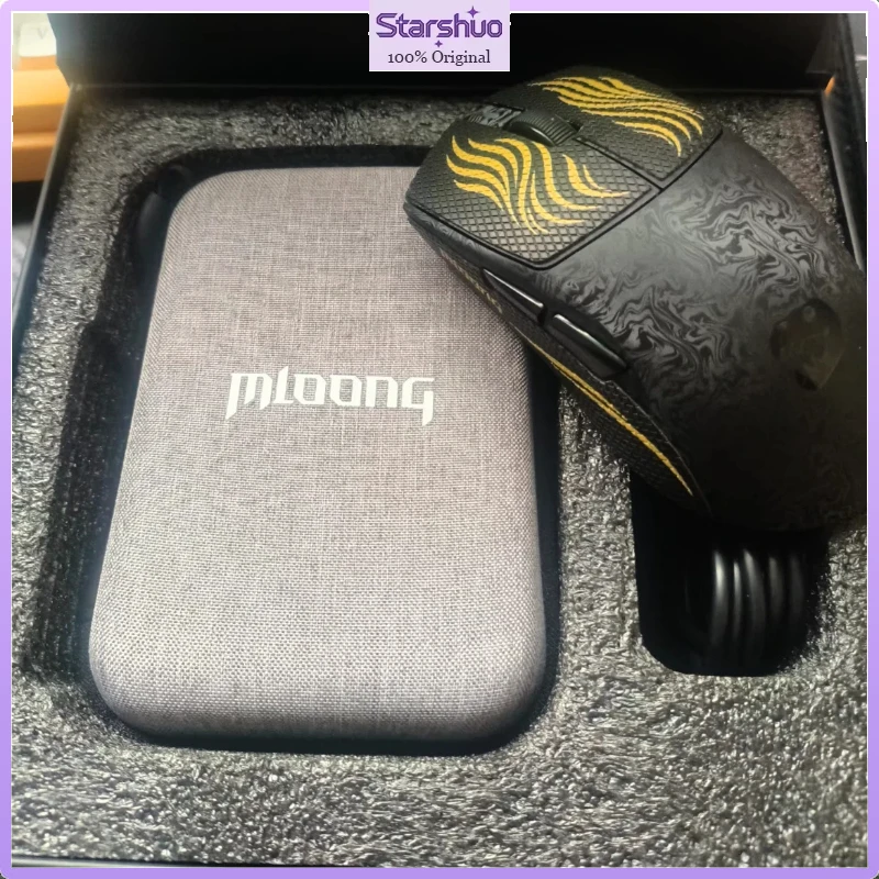 Mloong Planet MX301PRO Tri-Mode Wireless Gaming Mouse, Composite Carbon Fiber PAW3315 Sensor Esports Mouse For FPS Shooting game