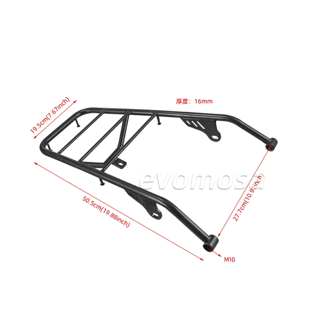 Motorcycle Rear Luggage Rack Case Rear Shelves  For Honda CL250 CL300 CL500 CL 250 300 500 2026 Rear Tail Carrier Cargo Holder view 6