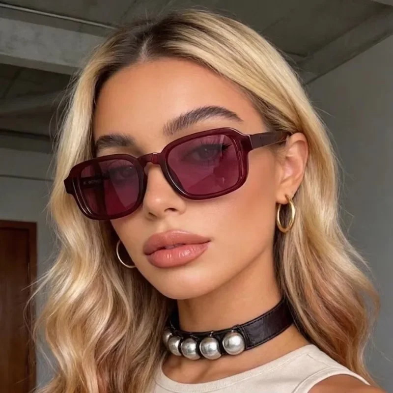 New Small Frame Square Sunglasses Men Women Fashion Rectangle Sun Glasses Brand Designer Vintage Eyeglasses UV400