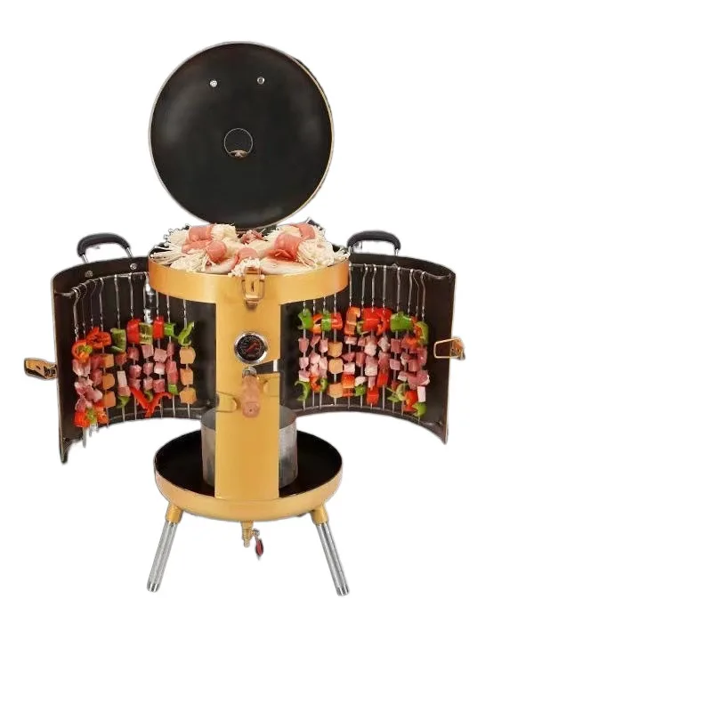 

Thickened smokeless grill