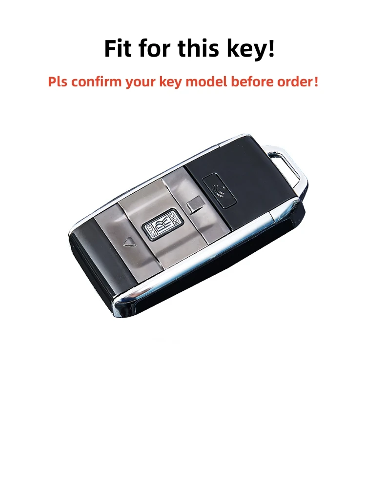 Car Key Case For Rolls-Royce Zinc Alloy TPU 360° Full Wrapped Remote Key Shell Protector