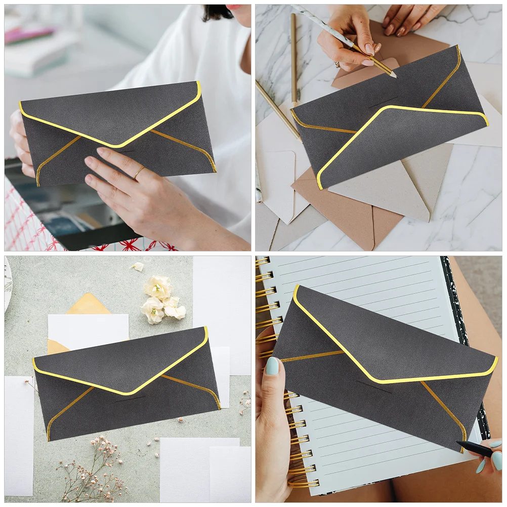 

20pcs V-Shaped Flap Greeting Card Envelopes Smooth Finish For Wedding Invitation Cards Multi-Function Blank Portable Envelopes