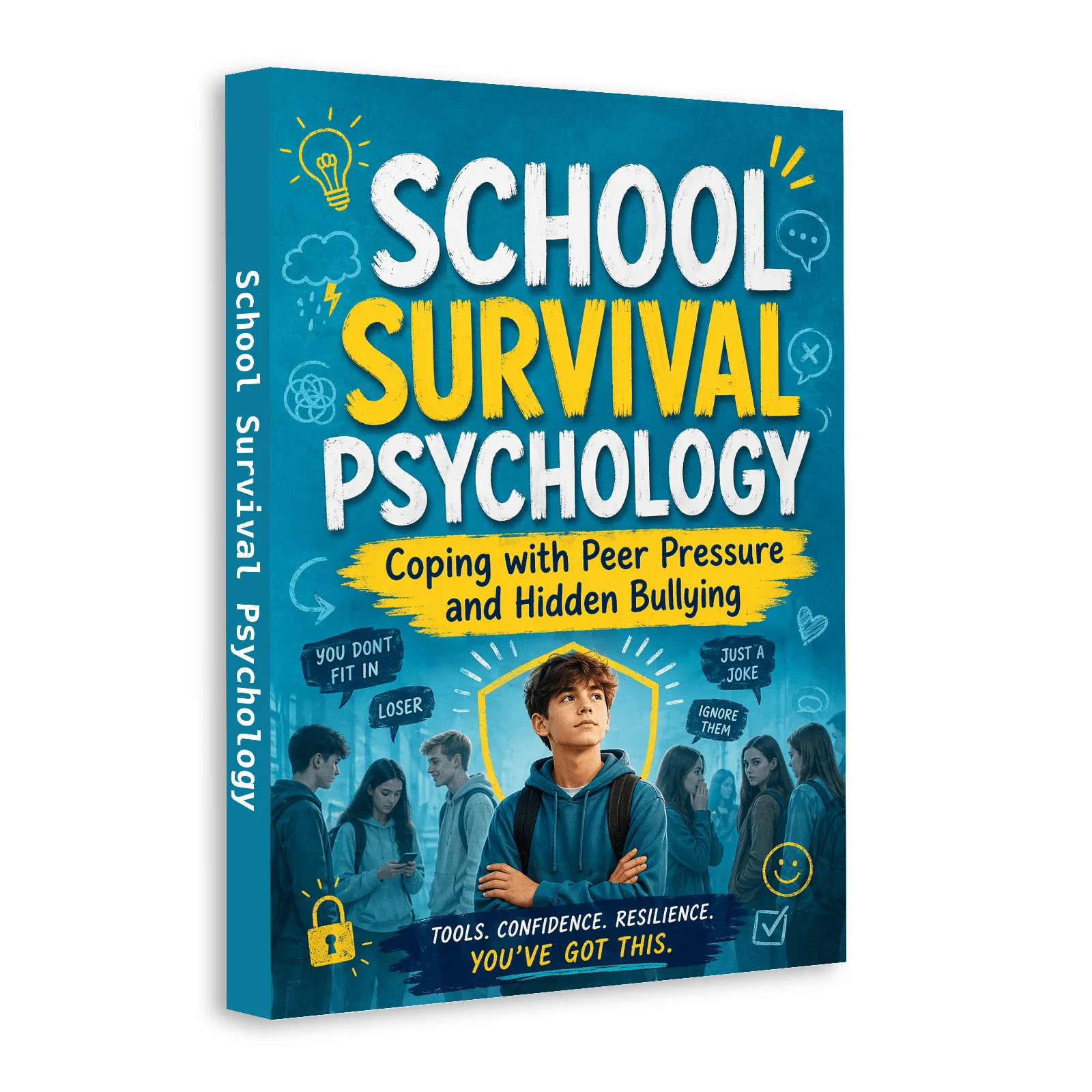 School Survival Psychology: Coping with Peer Pressure and Hidden Bullying, Teen Mental Strength Book for Confidence, Resilience