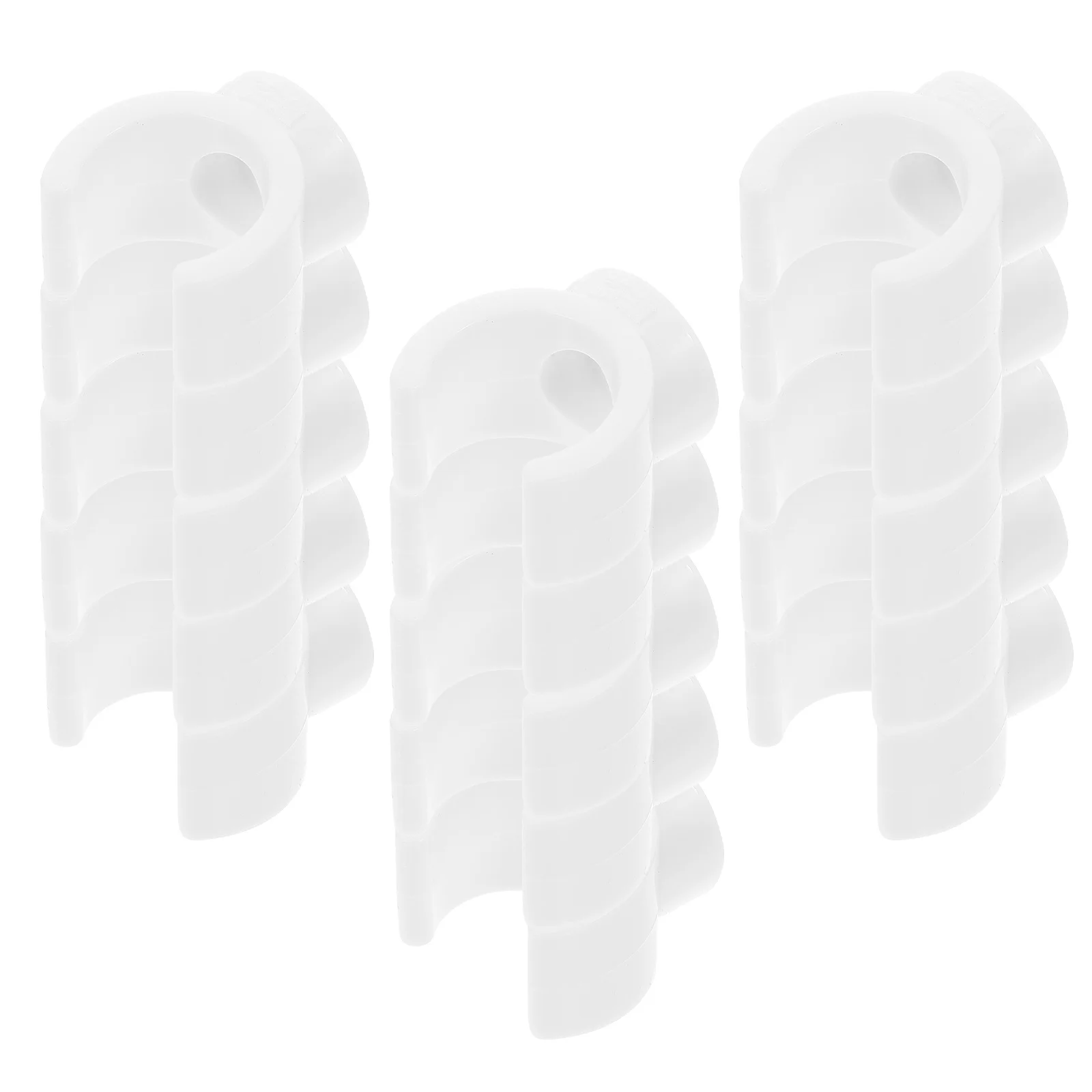 

50pcs U-Shaped Pipe Clamps 16Mm Plastic Cable Conduit Hangers For Water Pipes Tubing Support Clips Brackets Pvc Clamps Hose