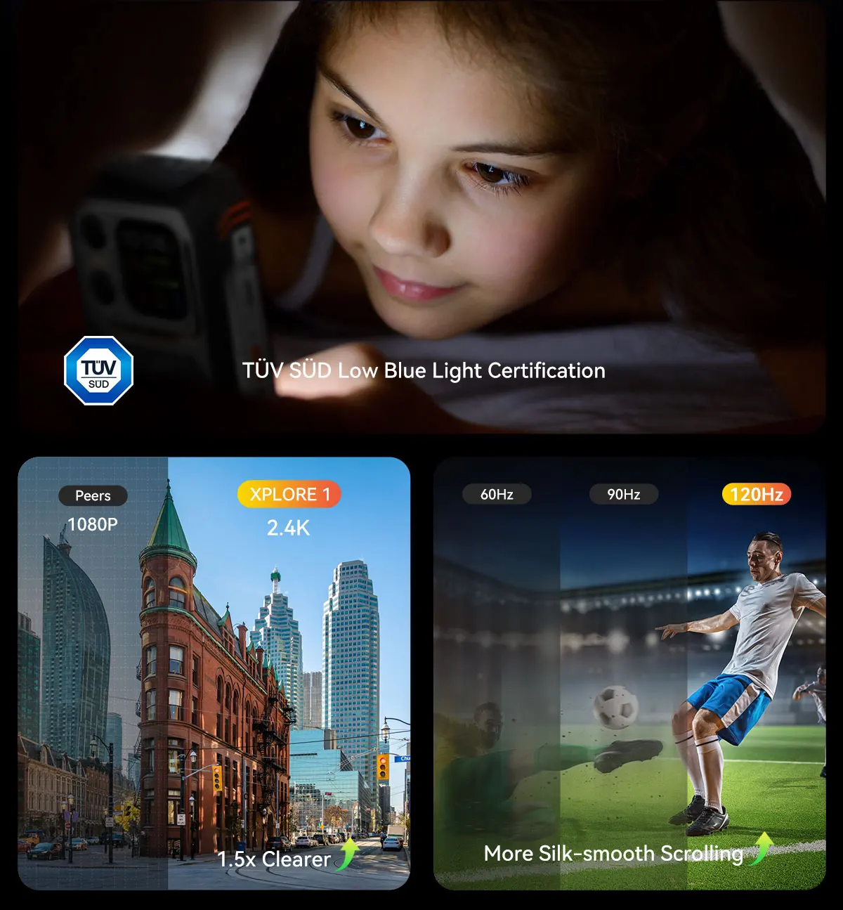 2025 Blackview Xplore 1, cpu: dimensiones 7050 120 Hz, batería grande de 20000 Mah 5G Smartphone de tres pruebas, 12 Gb \ 16 Gb de Ram, 256 Gb \ 512 Gb Rom