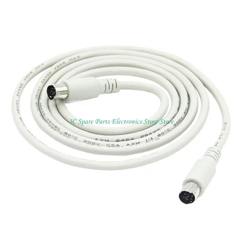 SZ Black Extension Cable with 8Pin DIN Male Connectors 8PIN Extension Cable for Audios Device Audios Equipment Connection