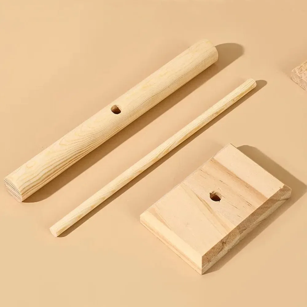 Simple Solid Wood Jewelry Display Stand Hair Band Jewelry Storage Tabletop Bracelet Necklace Rack T-Bar Bracelet Stand Home