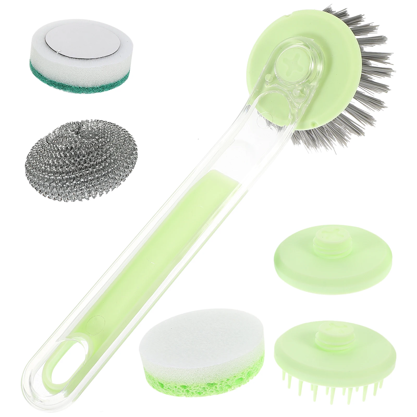 

1 set 1 Set Kit Supplies Sturdy Kitchen Pot Scrub Brush Dish Scrubber Kitchen Supplies Dish Scrub Brush Gift