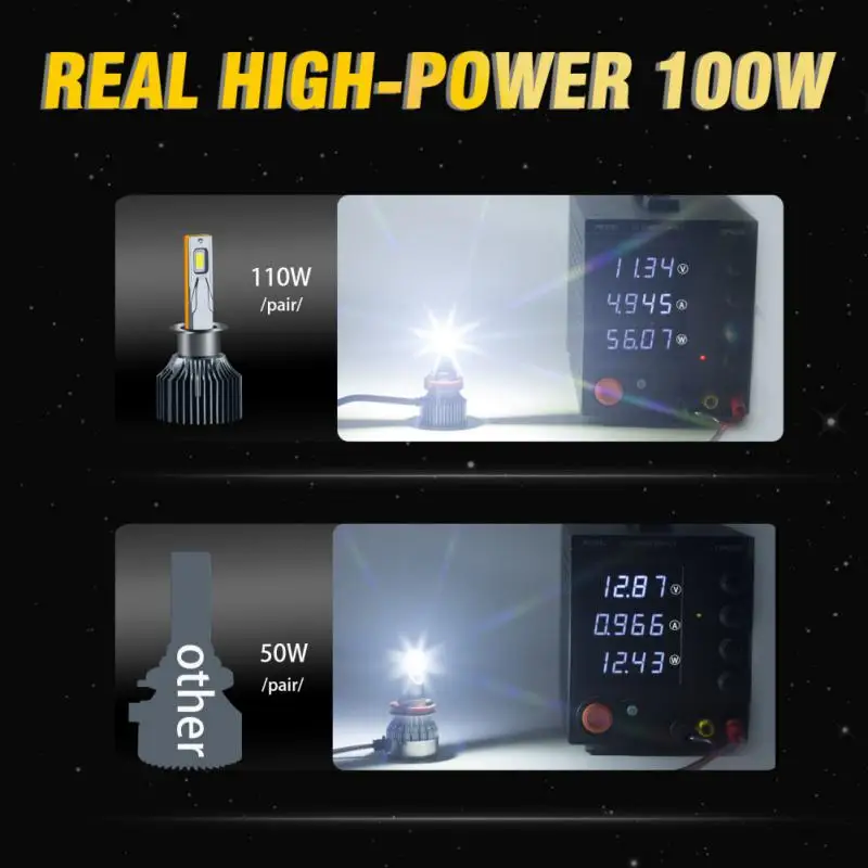مصابيح إضاءة أمامية ليد فائقة السطوع للسيارة ، صمام ثنائي لموصل كان ، K5C Plus ، H1 ، H7 ، من من من من الخارج ، إلى الخارج ، HB3 ، HB4 ، H4 ، H11 ، 12V