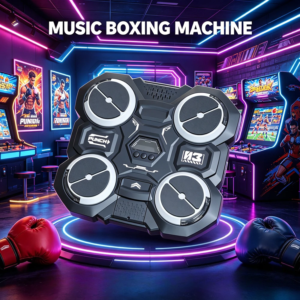 Intelligent Music Based Boxing Target Home Stress Relieving Wall Target Electronic Boxing Trainer Rhythm Boxing Machine