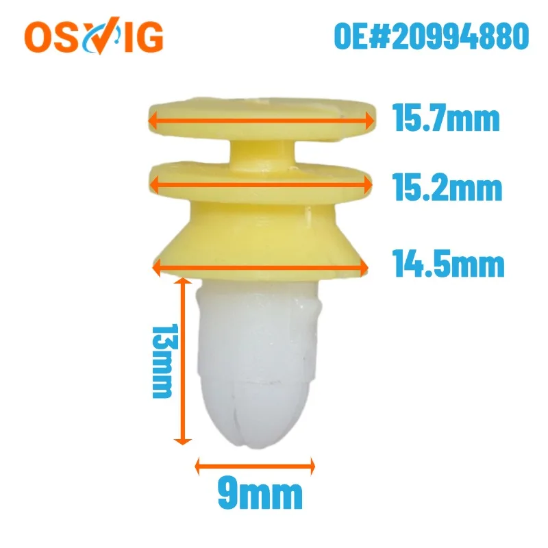 

10PCS OE#20564429 20994880 Truck Door Panel Retainer Plastic Buckle For VOLVO Fh400 Fh420